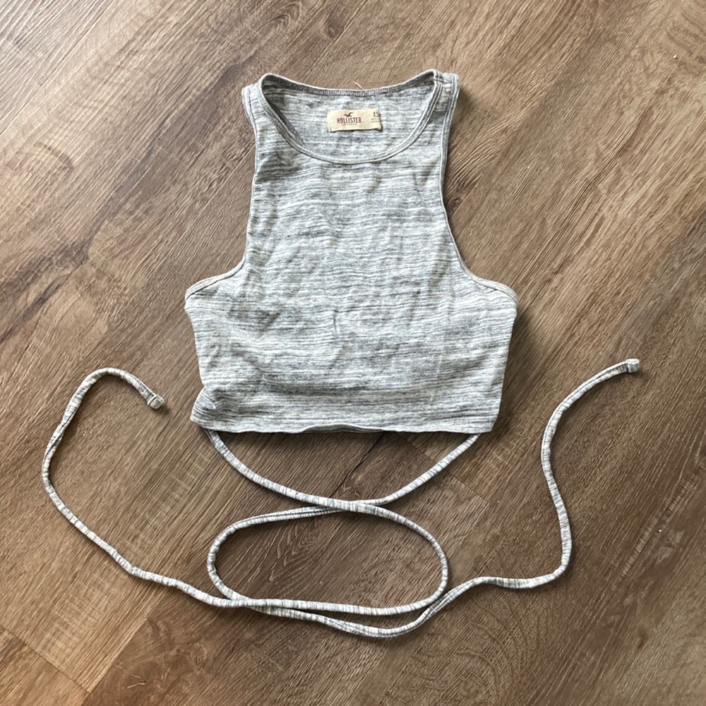 Sexy tie strappy crop top